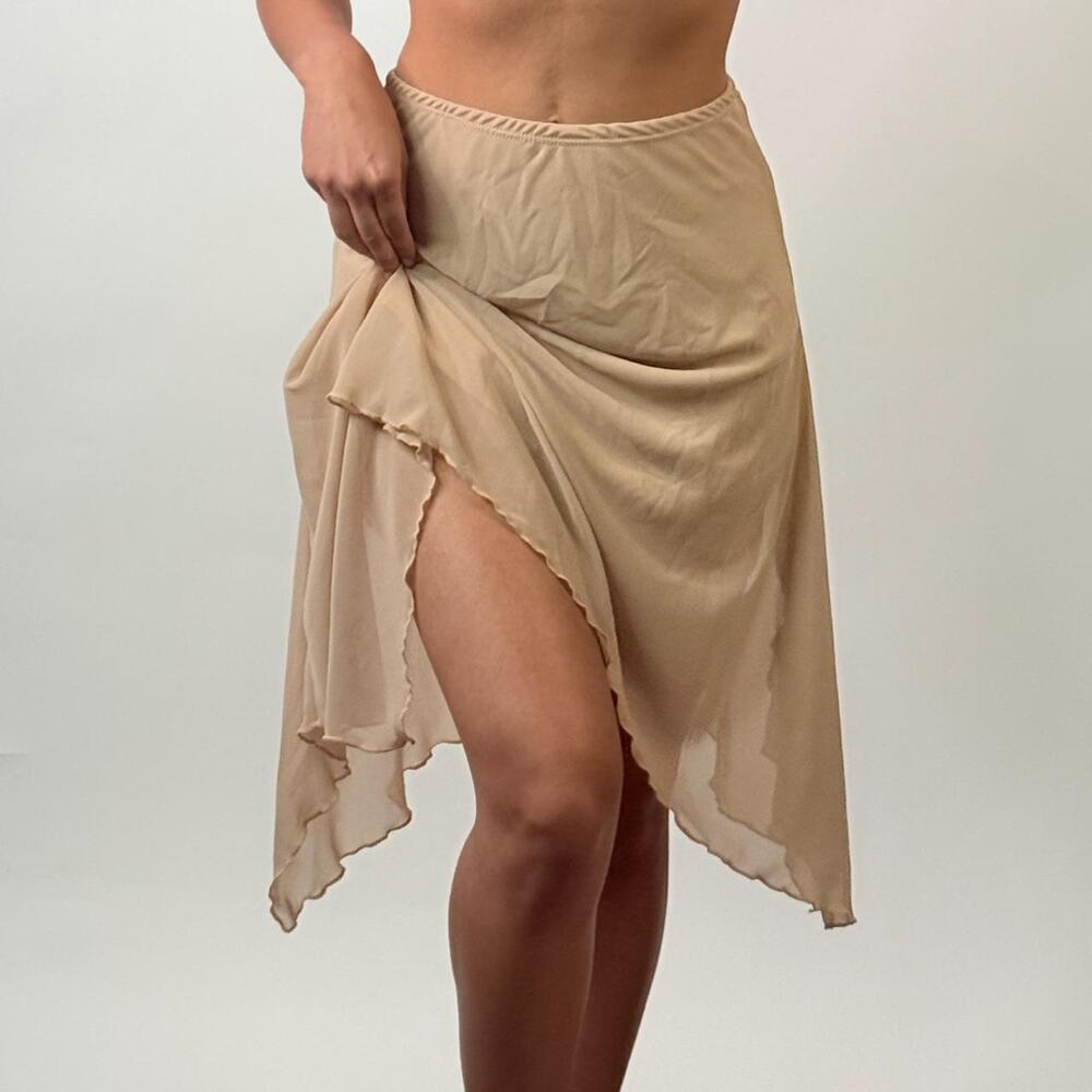 Tan Midi Skirt M